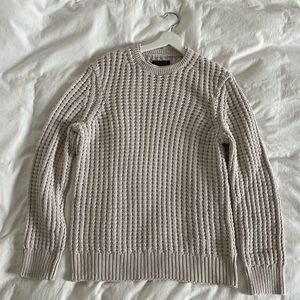 All Saints Medar Crew neck. Cream. Size S (but fits as M). Measurements in pics.